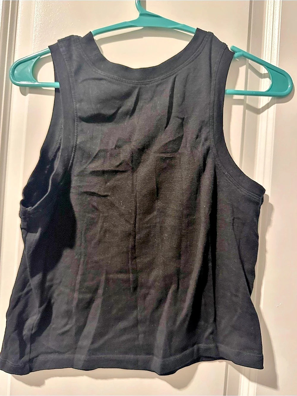 eye candy Black Cotton Tank Top Like New